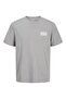 Men's Gray Jjecorp Logo Tee Ss O-Neck Noos Pls Large Size T-Shirt - 5