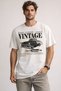 Vintage Car Printed Unisex Oversize T-Shirt – Retro Vehicle Themed Graphic Design Casual T-Shirt