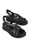, Women's Genuine Leather Comfort Sandals 1611051Z041 Black - 2