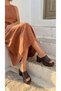 Black High Wedge Heeled Faux Leather Single Thick Stripe Open Front Summer Women's Slippers Sandals - 2