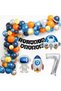 Space Themed Birthday Set Age 7; 4 Foil, 50 Latex Balloons, Banner, Balloon Chain, Balloon Tape - 2