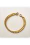 Stainless Steel Knitted Flat Cuban Style Unisex Bracelet 8 mm 20 5 cm