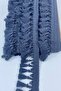 Dark Smoked Knotted Fringe Ribbon Tassel - 2