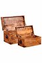 Storage Chest Set 2 Pieces Rough Mango Wood - 5