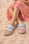 Nazar Chain Detail Platform Thick Sole Gold Chain Daily Women's Shoes Slipper - 2
