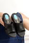 Artı&Jel-5005 Orthopedic Gel Women's Black Slippers with Heel Spur Function
