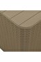 Garden Table with Removable Lid Light Brown Polypropylene - 6