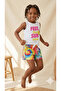 Girl's White Tank Top and Tie-Dye Shorts Summer 2-Piece Set - 5
