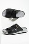 Men's Orthopedic Buckle Slippers with Stitched Synthetic Leather – Comfortable Sole for Daily Use - 2