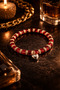 Bright Red Stone Premium Minimal Women's Bracelet - 4