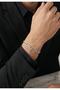 Lettering Stainless Steel Bracelet, Tarnish Resistant, Silver Color, Gift Boxed, Gift for Lover, Friend - Unisex - 5