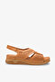 İvanna Women's Genuine Leather Comfort Sandals - Tan