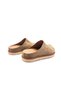 Genuine Suede Leather Closed Toe Tan Color Women's Sabo Slippers - 4