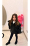Girl's Black Fur Jacket - 2