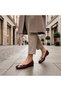 Women's Babet Gold Buckle Leather Babet Women's Daily Comfortable Stylish Flat Sole Classic Shoes - 5