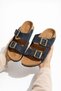 Unisex Double Buckle Suede Slippers – Orthopedic Non-Slip Comfortable Sole for Daily Comfort - 8