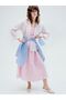 Xside Pink Strapless Collar Plaid Waist-Fitted Dress - 6