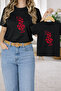 T-Shirt Mother Daughter Combination Oversize – Mother & Child Twin Printed T-Shirt (Single Price)