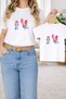 T-Shirt Mother Daughter Combination Oversize – Mother & Child Twin Printed T-Shirt (Single Price)