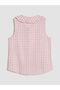 Xside Ruffled Bebe Collar Plaid Poplin Women's Shirt - 5