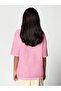 Girl's Oversize Basic T-Shirt 100% Cotton Daily Comfortable Fit T-Shirt - 4