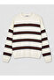 Esvab • Modern & Distinctive Zero Roba Collar Striped Boys' Knitwear Sweater