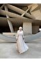 New Season!!! Chiffon Organza Glitter Fabric Hijab Evening Dress - 2