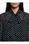 Nevavm Foulard Collar Polka Dot Blouse with a Difference - 4