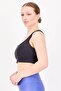 Women Lightly Padded Running Sports Bra, Dark Grey - 4