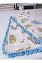 100% Cotton . Double-Layer Muslin Baby with Pompom on the Edge Patterned Si Blanket - 5