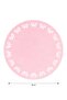 Lcw Home Pink Bow Figured American Service Plate 38 cm - 7