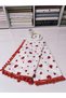 100% Cotton . Double-Layer Muslin Baby with Pompom on the Edge Patterned Si Blanket - 3