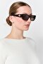 Women L6021S Rectangle Sunglasses, Dark Havana Brown - 2