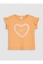 Original Oval Collar Embroidered Girls' T-Shirt - 2
