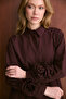 Floral Brooch Shirt 32-2741 - 6