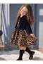 Girl's Corduroy Jacket Leopard Dress April 23 Graduation Birthday Holiday Outfit - 7