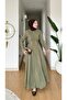 New Season Iconic Gold Brooch Belted Modal Dress