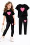 Girl's Leggings and T-Shirt Set/ Mother-Daughter Matching Outfit