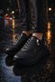 Side Zipper Shiny Trendy 5 cm Platform Women's Sneakers Sports Shoes - 7
