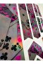 Playing Card Patterned Bicycle Frame Sticker Set – Pink Neon Frame Sticker – - 2
