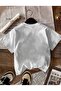 Set of 2 Burgundy and White Oversize T-Shirts - 7