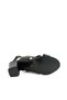 Genuine Leather Black Color Thick Heel 35-36-37-38-39-40-41 Size Women's Heeled Sandals - 5