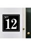 Door - Villa - Garden - Apartment - Wall Number 25X25Cm Number No - 12 Twelve Will Be Sent