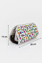 Pop-Up Makeup Bag Organizer with Inner Pocket Travel Cosmetic Bag Triangle Design - 2