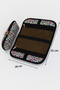 Pop-Up Makeup Bag Organizer with Inner Pocket Travel Cosmetic Bag Triangle Design - 4