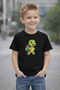 Cute Turtle Printed Crew Neck Unisex Kids T-Shirt - Cotton Casual Comfortable T-Shirt
