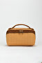 Medium Size Makeup and Organizer Bag with Stylish Textured Fabric and Zipper, Multi-Purpose for Travel & Daily Use