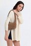 Salviadione Women's Plush Teddy Bag Shoulder Bag Soft Texture Baguette Bag