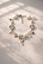 Pink Beaded Bow & Heart Charm Bracelet with Pearls - 4