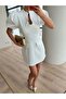 Balon Kol Mini Dress-Zr Model - 4